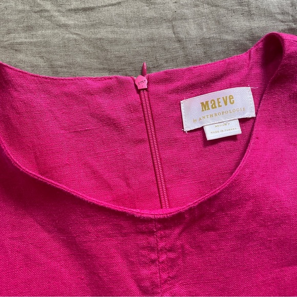 Anthropologie Maeve Linen Melbourne Swing Dress - Picture 7 of 11